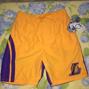 Large Lakers sunwear shorts
